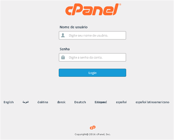 Login cPanel